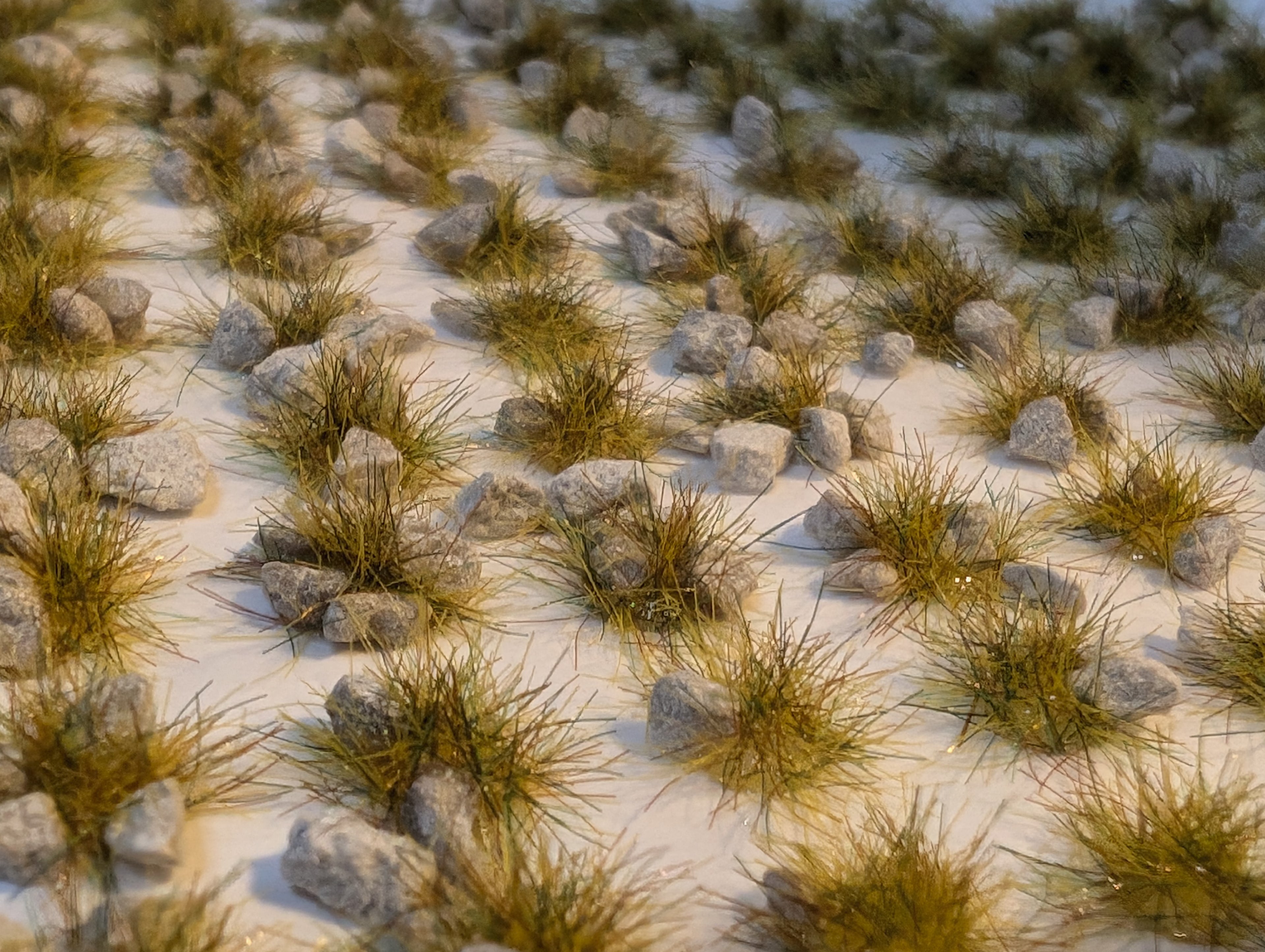 100x self adhesive rocky dead grass Tufts