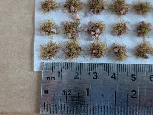 Rocky moorland self adhesive Tufts x100