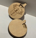 Turn counter ply wood pack of 2